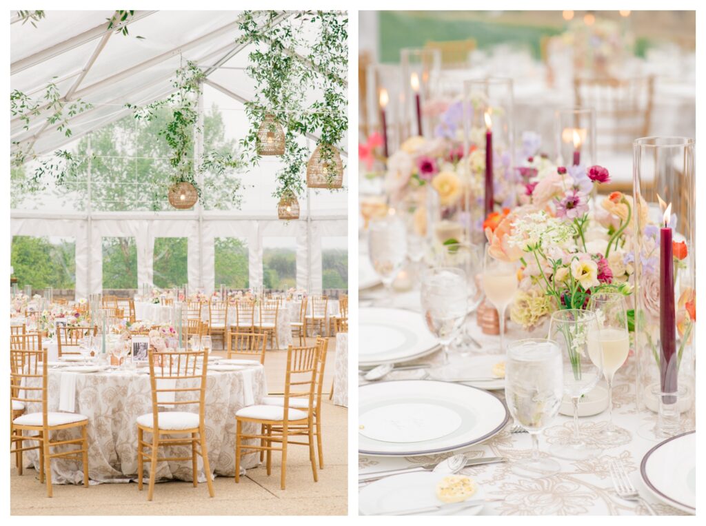 Colorful garden-inspired tented summer wedding in Virginia Beach