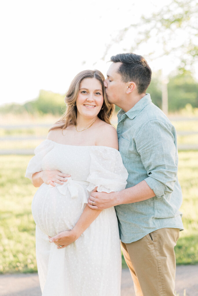 Golden Hour spring maternity photos in Virginia Beach