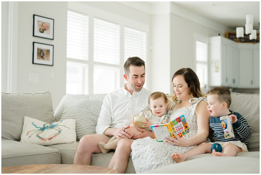 In home lifestyle family photography in Norfolk, VA